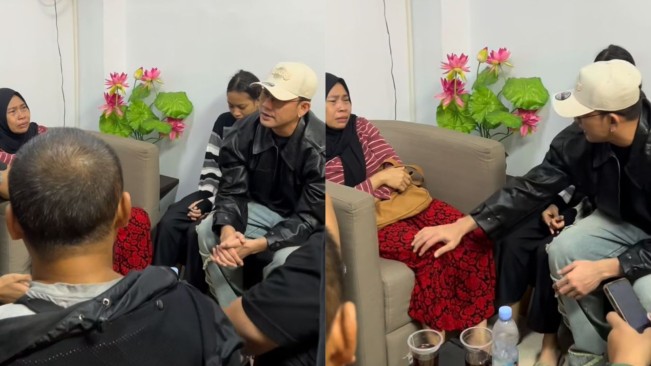 Densu Temui Keluarga Korban Ojol (instagram)